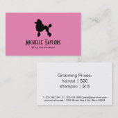 Poodle | Dog Groomer Visitenkarte (Vorne/Hinten)