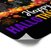 Poodle Dog Hallothanksmas Halloween Thanksgi Poster (Ecke)