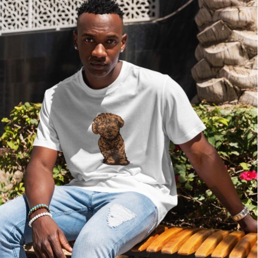 Poodle Dog Illustration T-Shirt