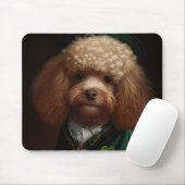 Poodle Dog in St. Patrick's Day Dress Mousepad (Mit Mouse)
