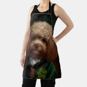 Poodle Dog in St. Patrick's Day Dress Schürze (InSitu)