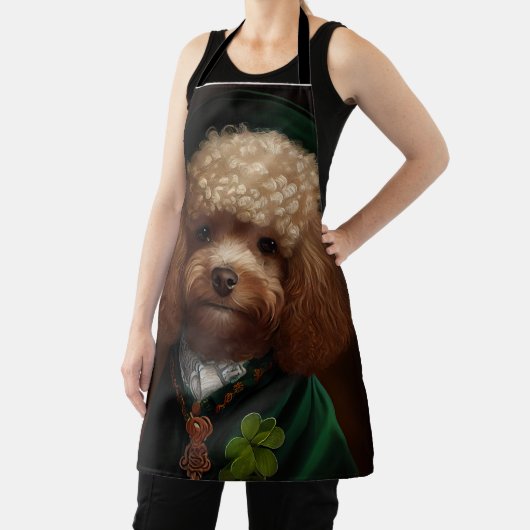 Poodle Dog in St. Patrick's Day Dress Schürze (InSitu)