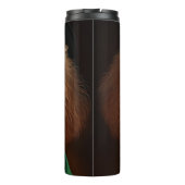 Poodle Dog in St. Patrick's Day Dress Thermosbecher (Rückseite)