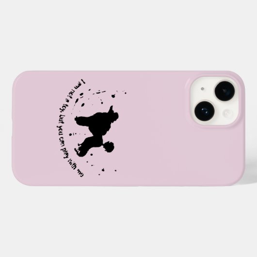 Poodle Dog Joke Abstrakt Ink Spritzer Funny Case-Mate iPhone Hülle (Rückseite (Horizontal))
