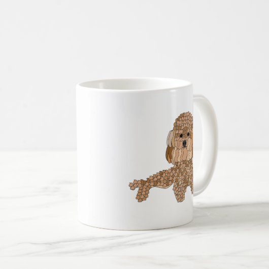 Poodle Dog  Kaffeetasse (VorderseiteRechts)