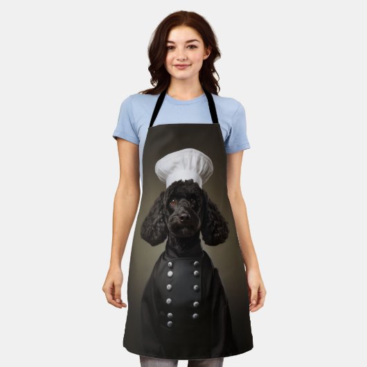 Poodle Dog Koch Schürze (Getragen)