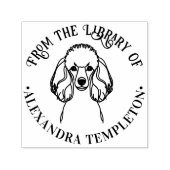 Poodle Dog Line Art Library Buchname Embosser Permastempel (Design)