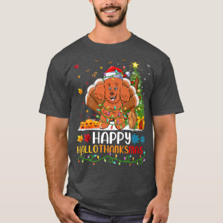 Poodle Dog Lover Funny Happy Poodle HelloDankeMas T-Shirt