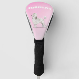 Poodle Dog Lover Pink Personal Golf Headcover
