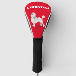 Poodle Dog Lover Red Personal Golf Headcover