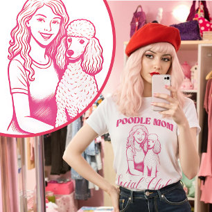 Poodle Dog Mama Sozialklub Frauen T-Shirt