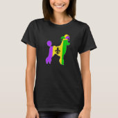 Poodle Dog Mardi Gras Carnivals Funny Puppy Jester T-Shirt (Vorderseite)