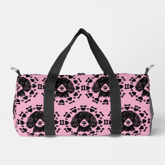 Poodle Dog Owner Duffle Bag (Vorderseite)
