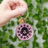 Poodle Dog Owner Schlüsselanhänger (Hand)