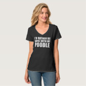 Poodle Dog Owner T-Shirt (Vorderseite Vollansicht)