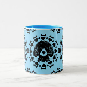 Poodle Dog Owner Zweifarbige Tasse