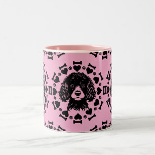 Poodle Dog Owner Zweifarbige Tasse