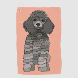 Poodle Dog Pet Golfhandtuch
