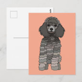 Poodle Dog Pet Postkarte (Vorne/Hinten)