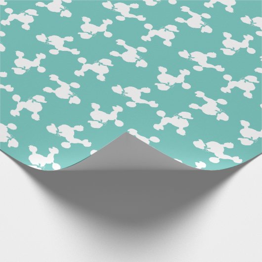 Poodle Dog Puppy French Geschenkpapier (Ecke)