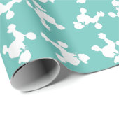 Poodle Dog Puppy French Geschenkpapier (Rolleneckpunkt)