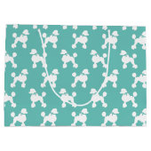 Poodle Dog Puppy French Große Geschenktüte (Rückseite)