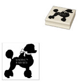 Poodle Dog Puppy French Gummistempel (Stempel)