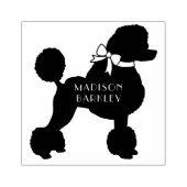 Poodle Dog Puppy French Gummistempel (Prägung)