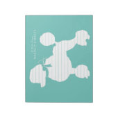Poodle Dog Puppy French Notizblock (Rotiert)