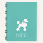 Poodle Dog Puppy French Notizblock (Vorderseite)