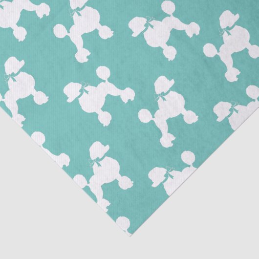 Poodle Dog Puppy French Seidenpapier (Detail)