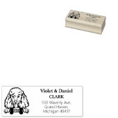 Poodle Dog Rücksendeadresse Gummistempel (Stempel)