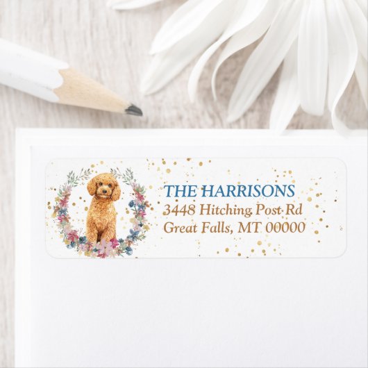 Poodle Dog Spring Blumenkranz (Insitu)