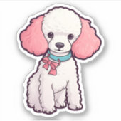 Poodle Dog Super Cute   Aufkleber (Vorderseite)