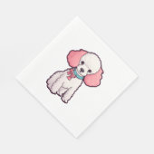 Poodle Dog Super Niedlich Serviette (Ecke)