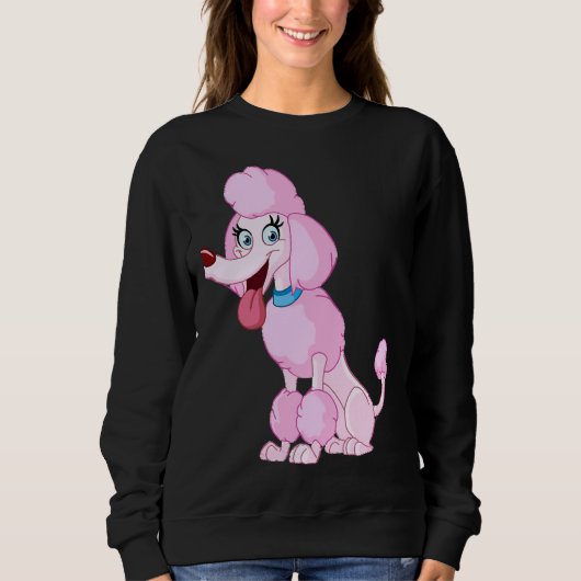 Poodle Dog Sweatshirt (Vorderseite)
