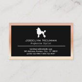 Poodle Dog | Unternehmenskarte Visitenkarte (Rückseite)