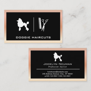 Poodle Dog Unternehmenskarte Visitenkarte