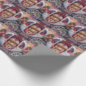 Poodle Dog Valentine's Day  Geschenkpapier (Ecke)