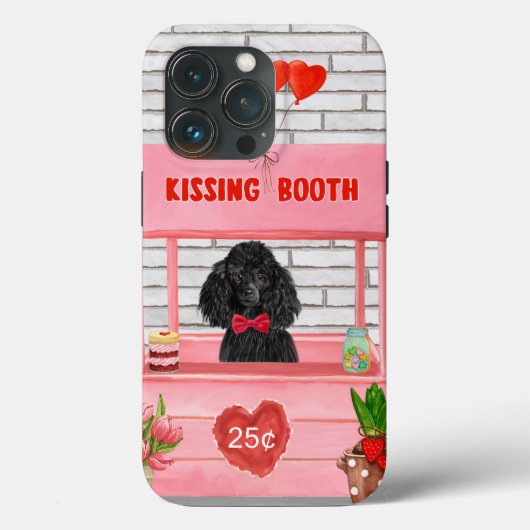 Poodle Dog Valentine's Day Kissing Booth Case-Mate iPhone Hülle (Rückseite)