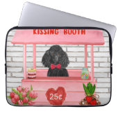Poodle Dog Valentine's Day Kissing Booth Laptopschutzhülle (Vorderseite)