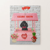 Poodle Dog Valentine's Day Kissing Booth Puzzle (Vertikal)