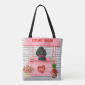 Poodle Dog Valentine's Day Kissing Booth Tasche (Rückseite)