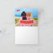 Poodle Dog Valentine's Day Lkw Herz Karte (Innenseite)