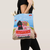 Poodle Dog Valentine's Day Lkw Herz Tasche (Von Nahem)