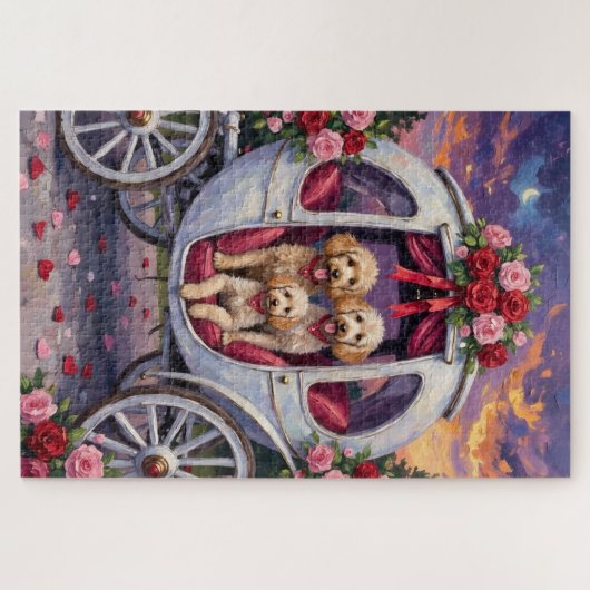 Poodle Dog Valentine's Day  Puzzle (Horizontal)