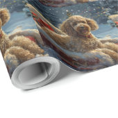 Poodle Dog Weihnachtsfest Geschenkpapier (Rolleneckpunkt)