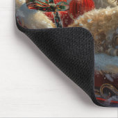 Poodle Dog Weihnachtsfest Mousepad (Ecke)