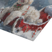 Poodle Dog Weihnachtsfest Schneidebrett (Ecke)
