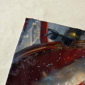 Poodle Dog Weihnachtsfest Strandtuch (Beispiel)